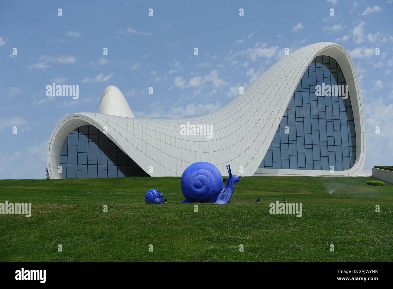 Heydar Aliyev Cultural Center Stock Photo