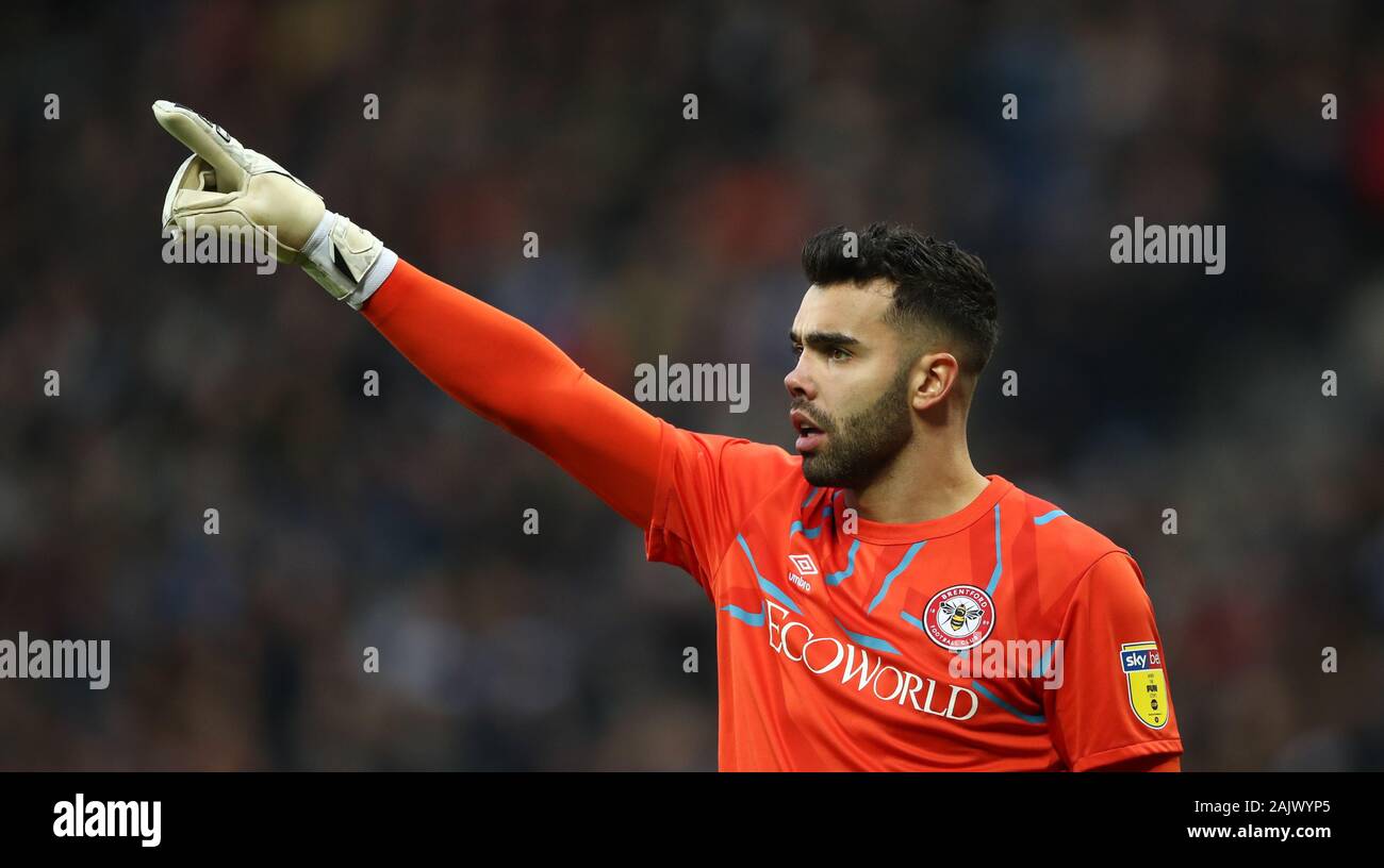 Brentford goalkeeper David Raya Martin Stock Photo