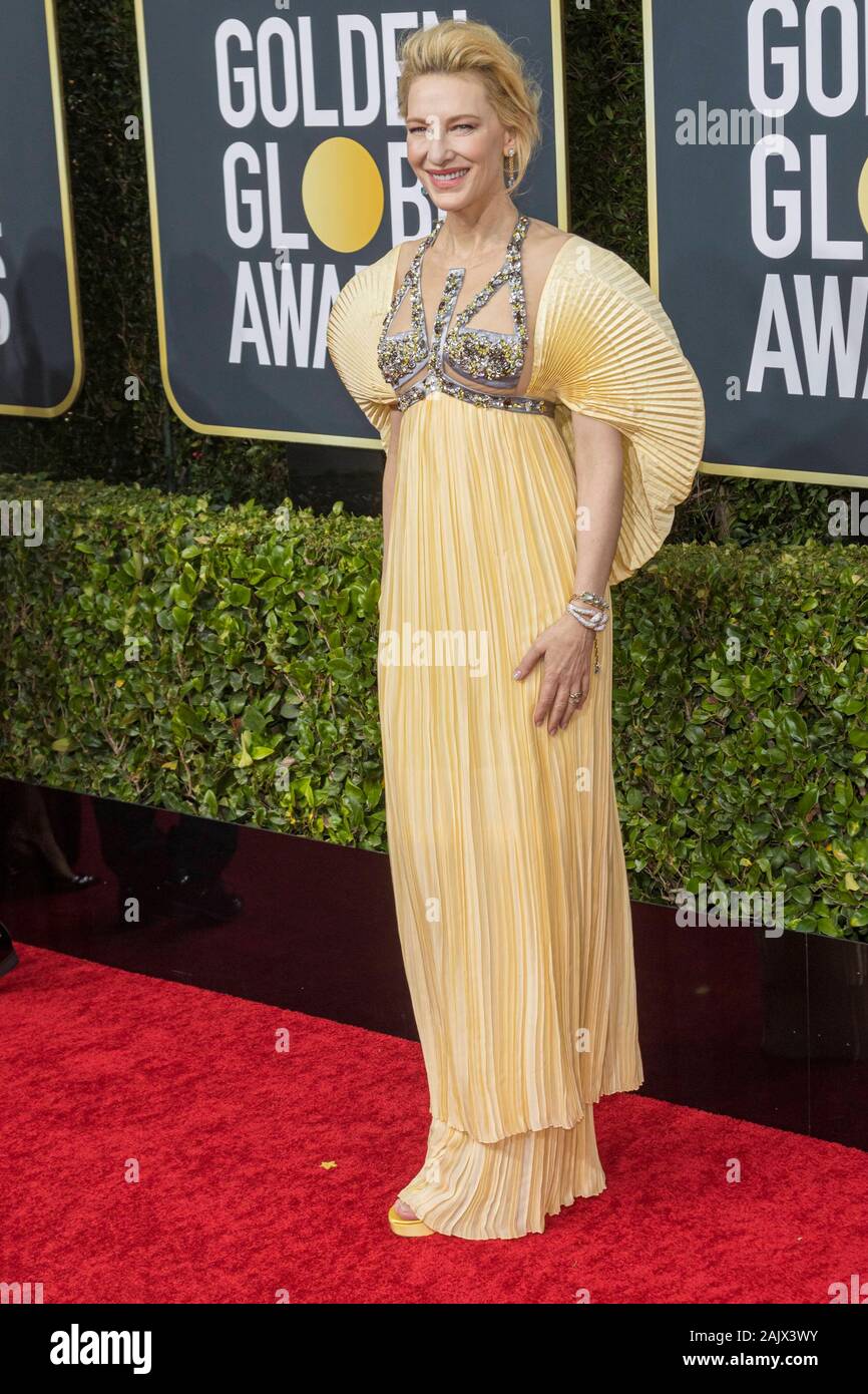Cate Blanchett attend the 77th Annual Golden Globe Awards, Golden