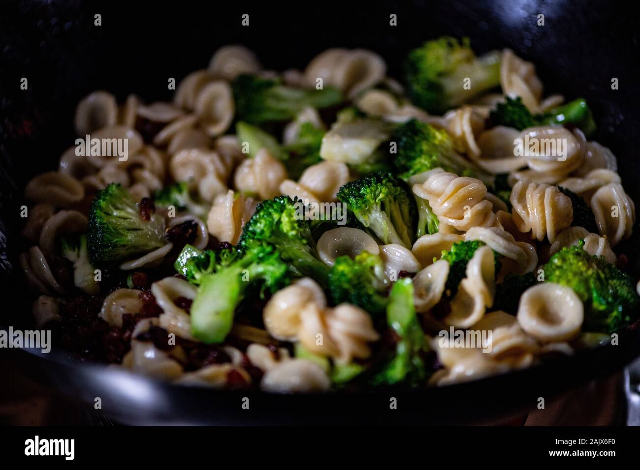 High end food cooking Stock Photo