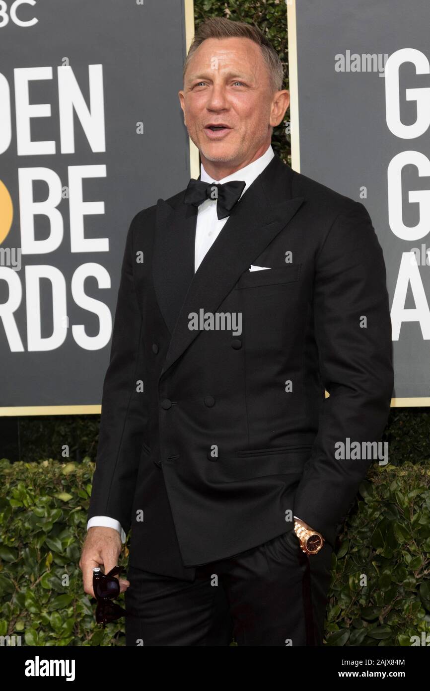 Daniel Craig attends the 77th Annual Golden Globe Awards, Golden Globes, at  Hotel Beverly Hilton in Beverly Hills, Los Angeles, USA,