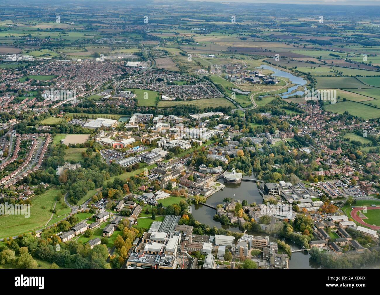 An Aerial View Of York University Western Campus North Yorkshire An Aerial View Of York University Western Campus North Yorkshire