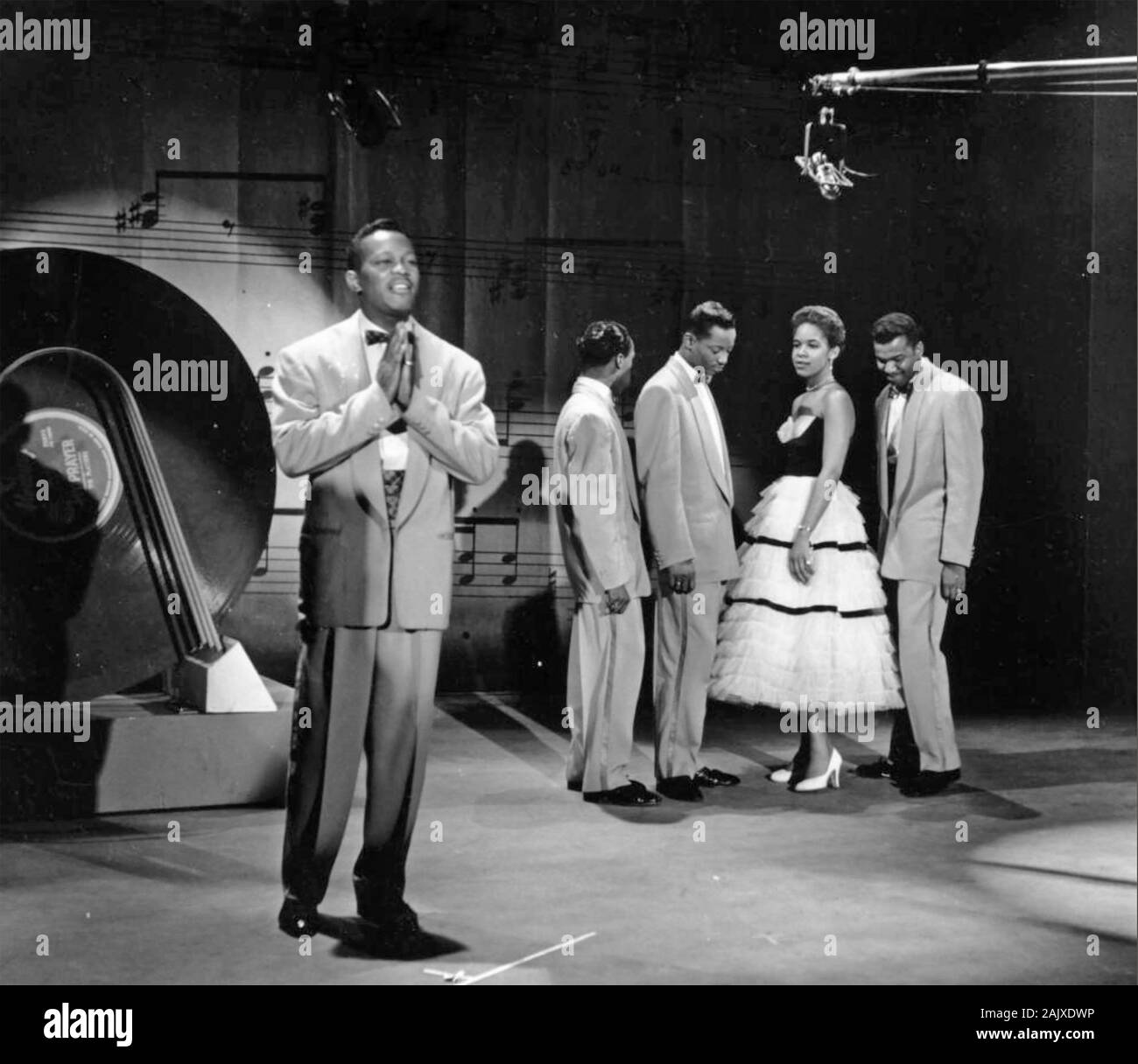 THE PLATTERS Promotional photo of American vocal group about 1960 Stock