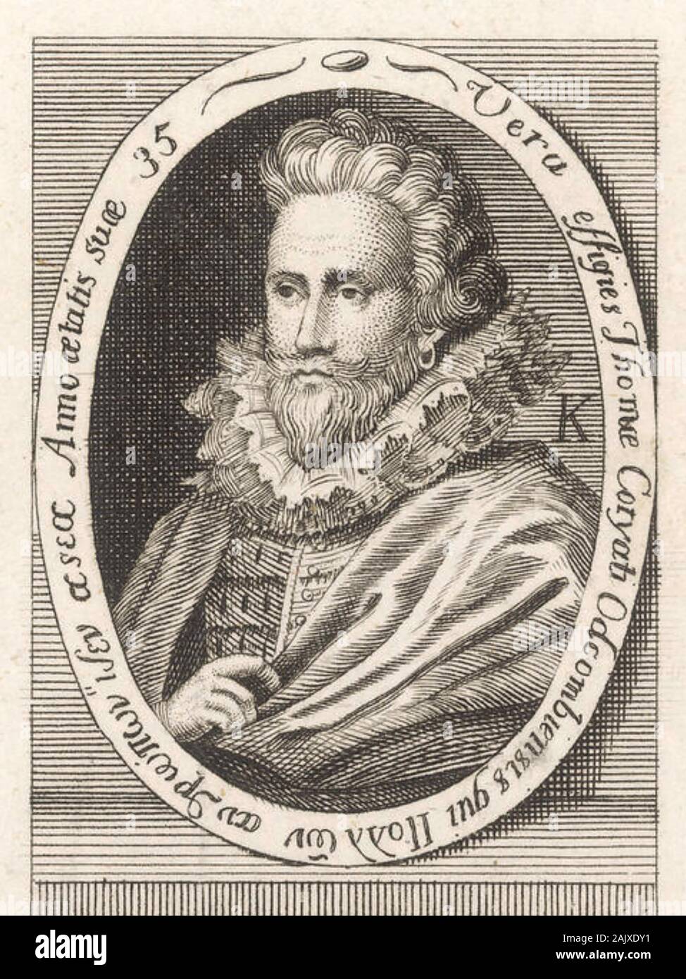THOMAS CORYATE (c 1577-1617) English traveller and writer Stock Photo
