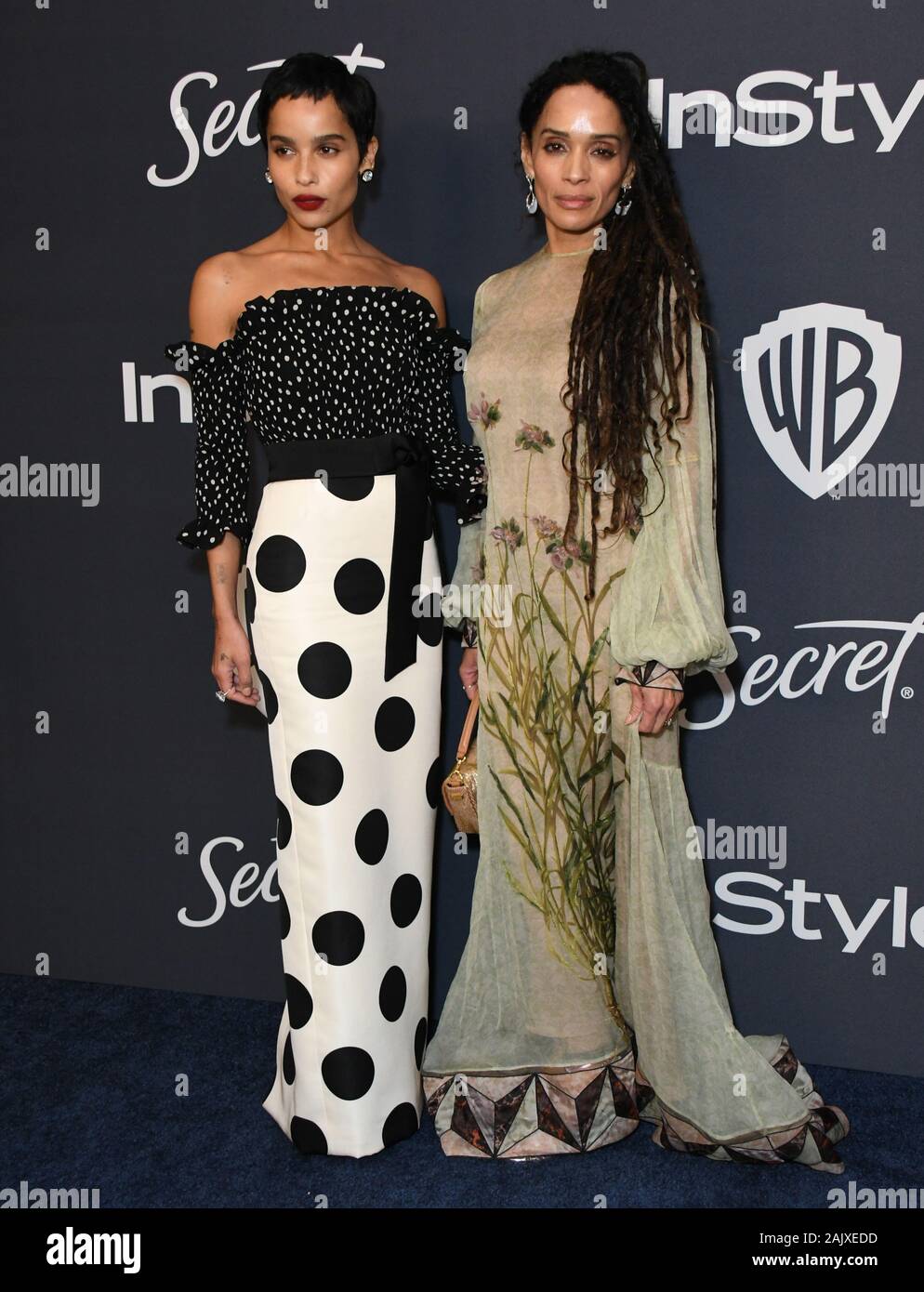 05 January 2020 - Beverly Hills, California - Zoe Kravitz, Lisa Bonet. 21st  Annual InStyle and Warner Bros. Golden Globes After Party held at Beverly  Hilton Hotel Stock Photo - Alamy