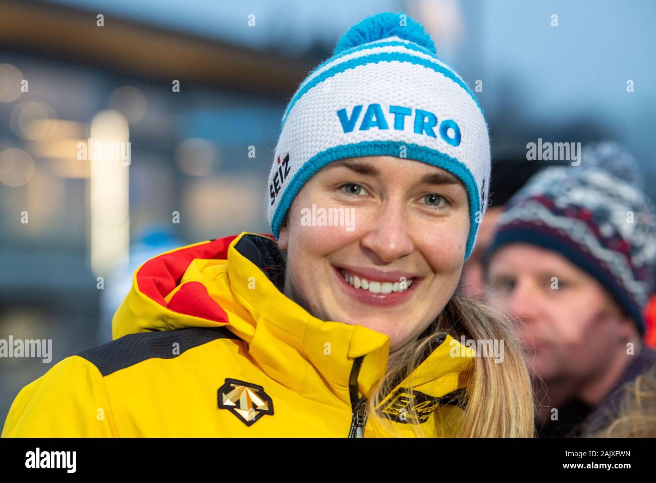 Jacqueline LOELLING (GER), half-length portrait, BMW IBSF World Cup Skeleton for women, on January 5th, 2020 in Winterberg/Germany. Â | usage worldwide Stock Photo