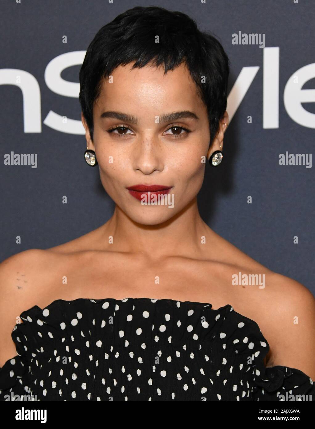 05 January 2020 - Beverly Hills, California - Zoe Kravitz. 21st Annual InStyle and Warner Bros. Golden Globes After Party held at Beverly Hilton Hotel. (Credit Image: © Birdie Thompson/AdMedia via ZUMA Wire) Stock Photo