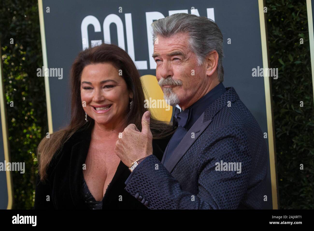 Beverly Hills, Los Angeles, USA. 05th Jan, 2020. Pierce Brosnan and