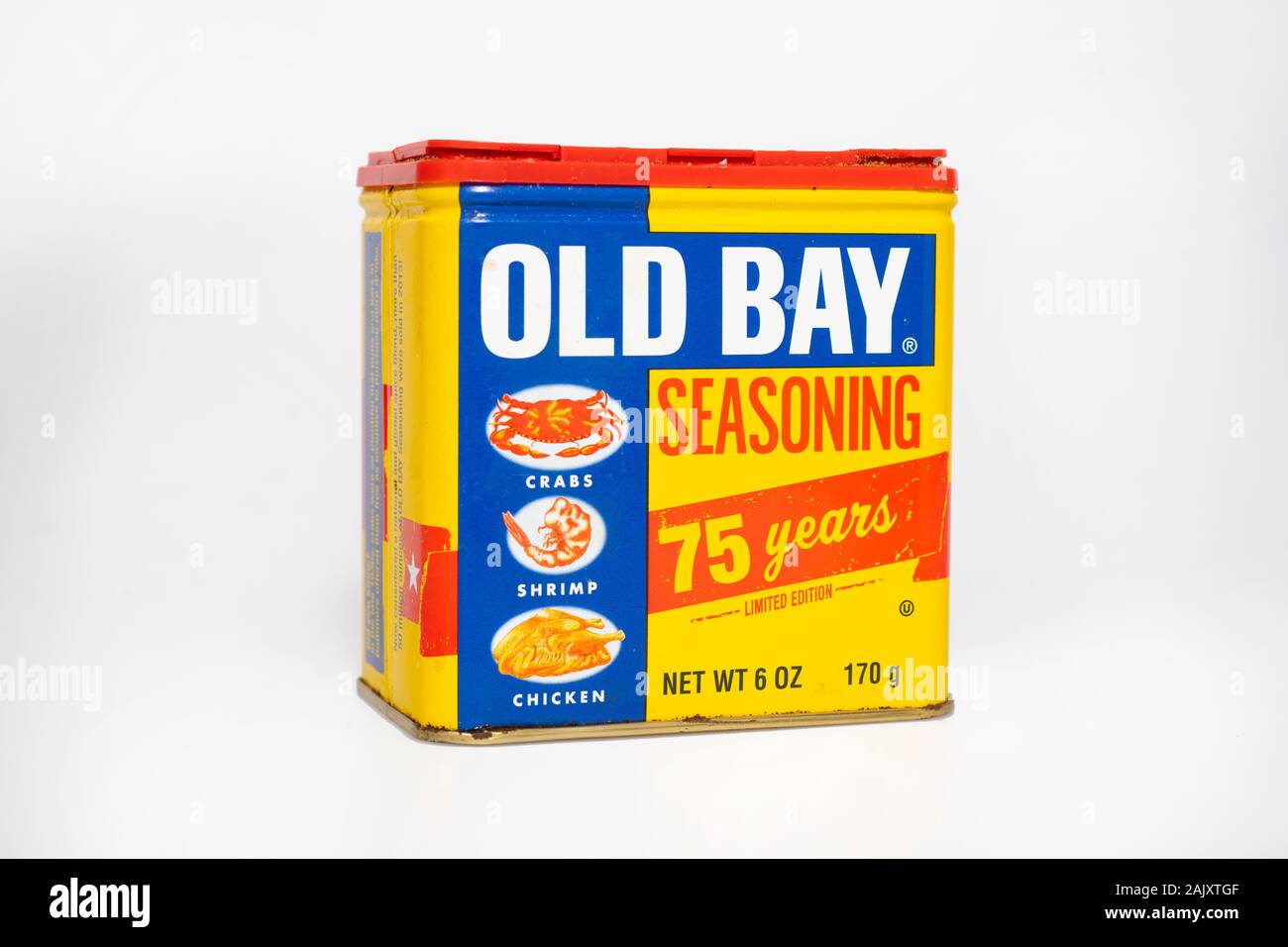 Food Old Bay seasoning spice mix Baltimore Maryland Stock Photo
