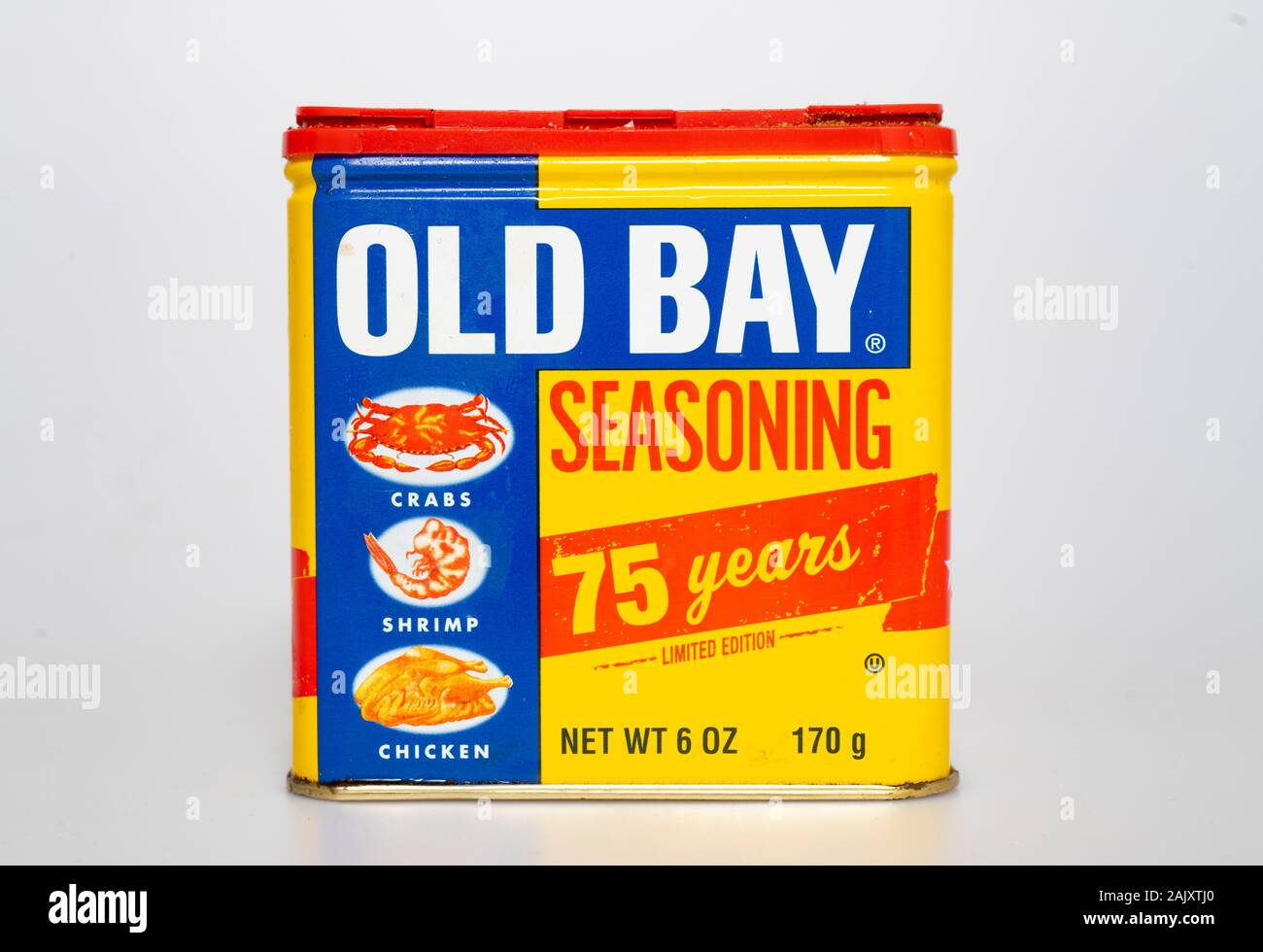 Food Old Bay seasoning spice mix Baltimore Maryland Stock Photo