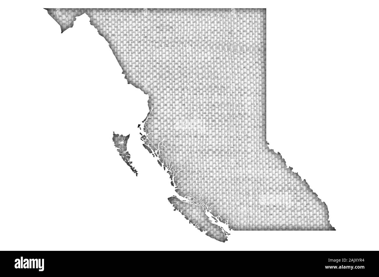 British columbia outline Black and White Stock Photos & Images - Alamy