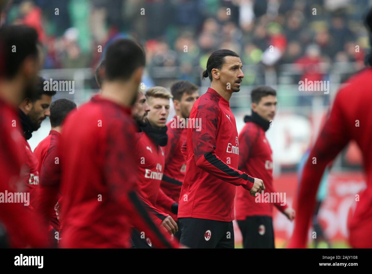 Milan Italy 06 Jan 2020 Zlatan Ibrahimovic Milan During Ac