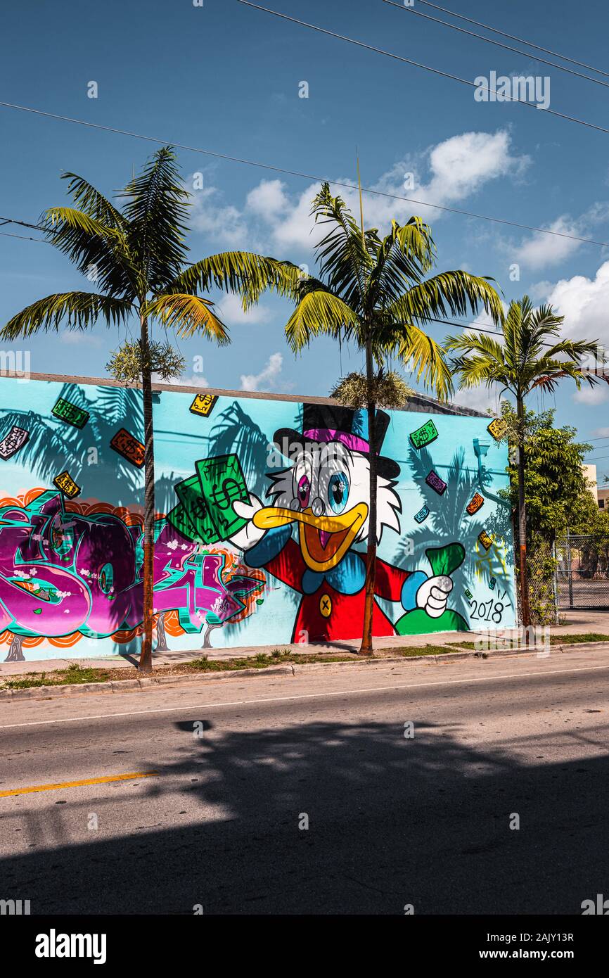 Wynwood Miami Beach Florida Usa Stock Photo - Download Image Now - Miami,  Wynwood, Wynwood Walls - iStock