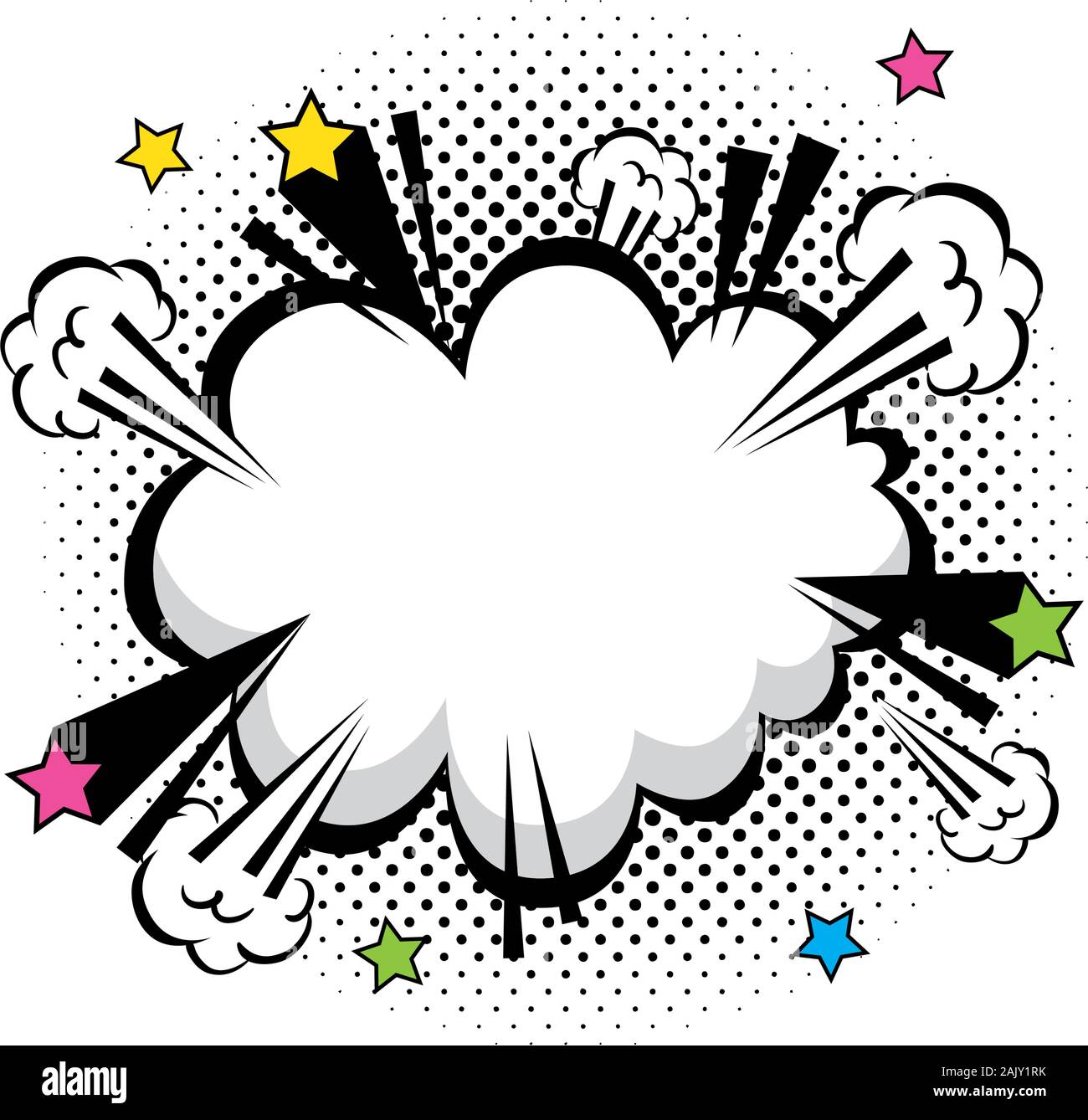 cloud explosion pop art style icon Stock Vector Image & Art - Alamy