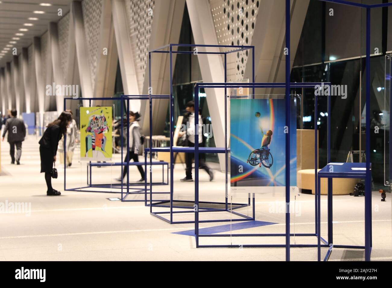 Tokyo, Japan. 6th Jan, 2020. Reporters visit the preview of Tokyo 2020(00)