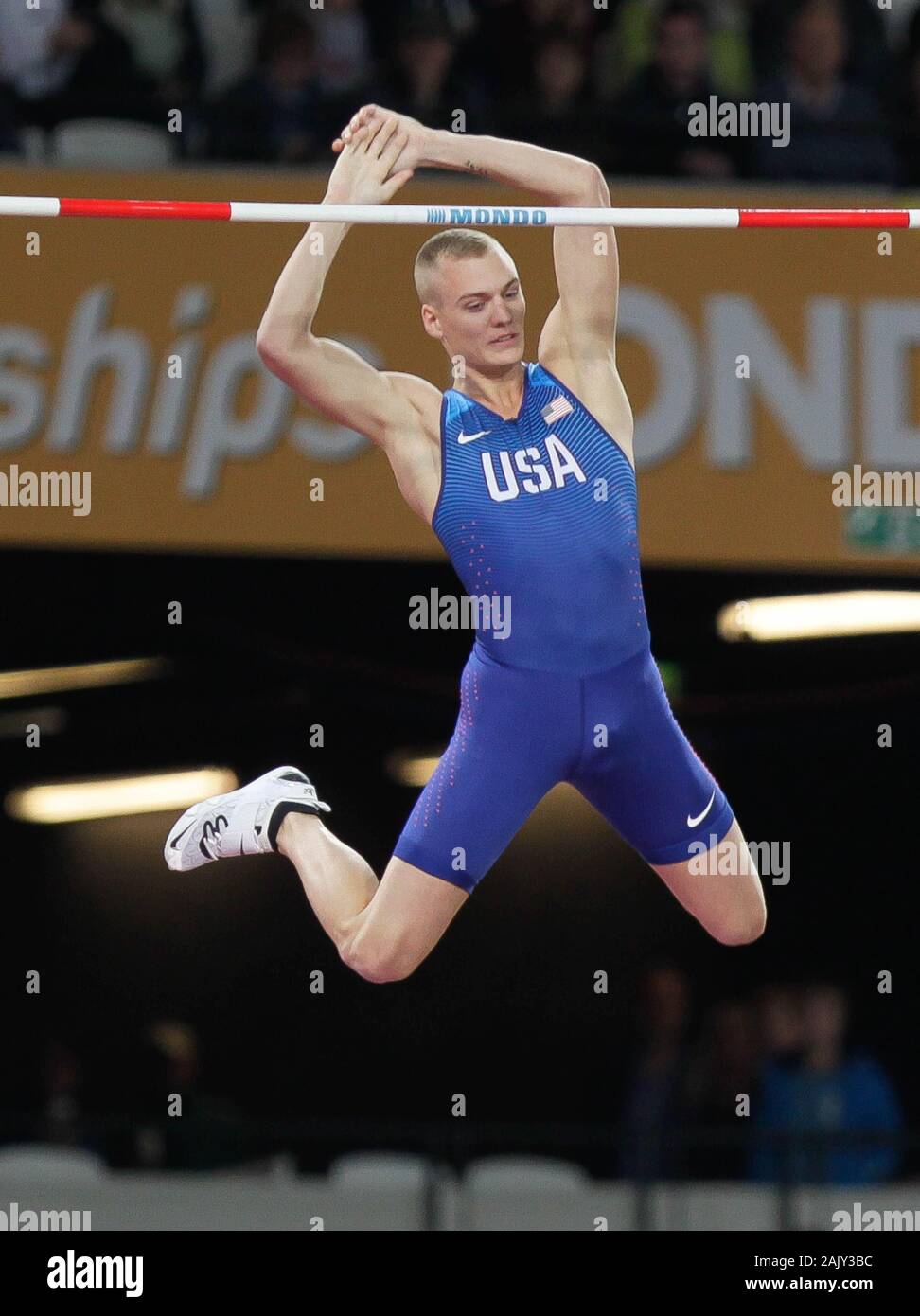 Sam kendricks pole vault hires stock photography and images Alamy