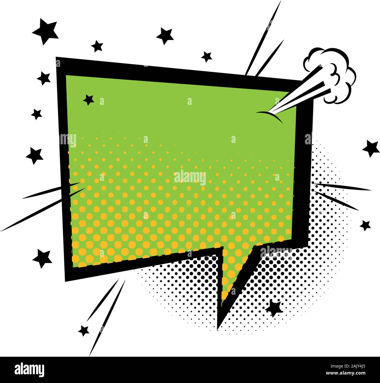 speech bubble green color pop art style Stock Vector Image & Art - Alamy