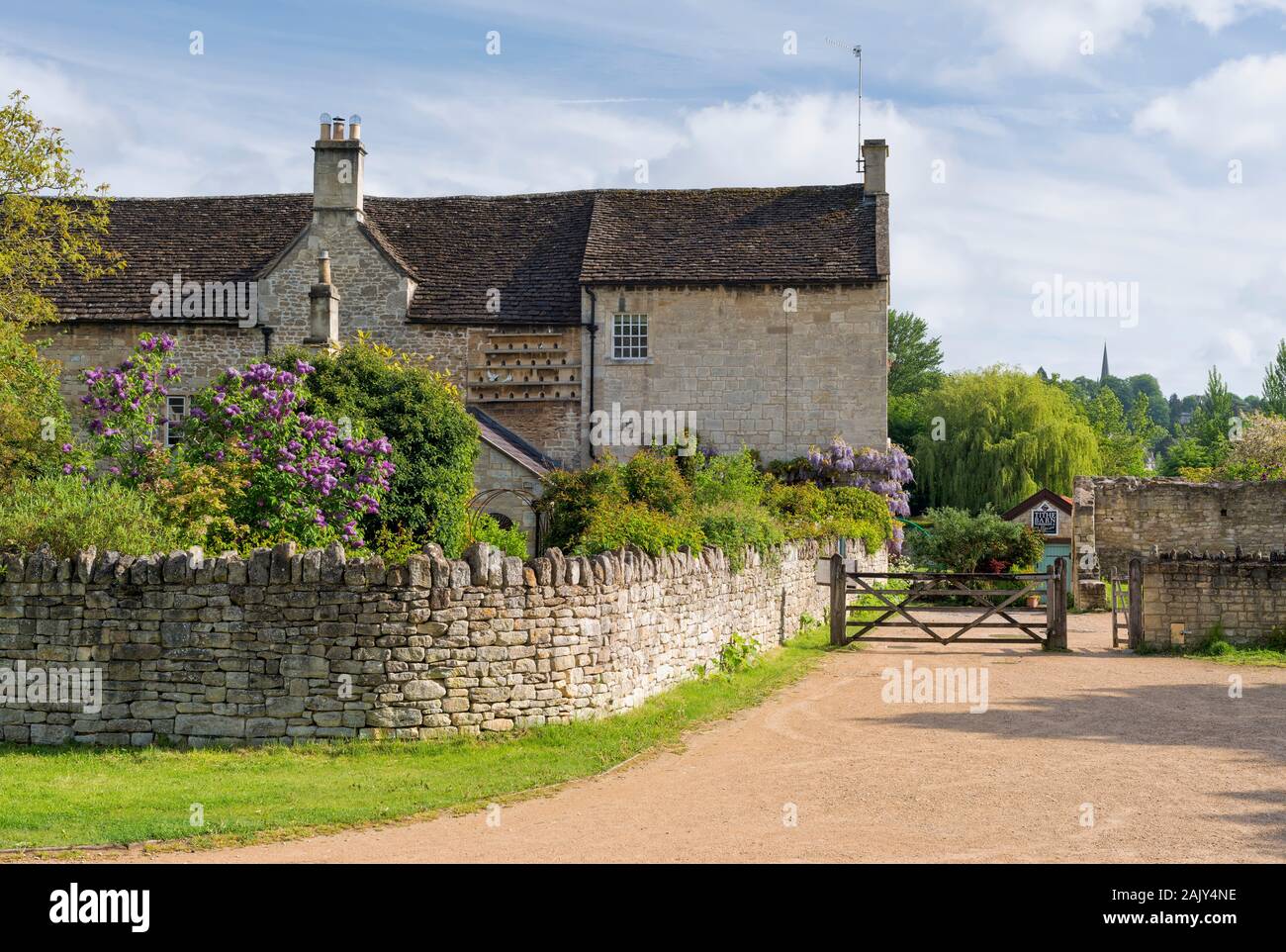 Buildings which are part of the Ancient Barton Farm in Bradford On Avon, Wiltshire, UK Stock Photo