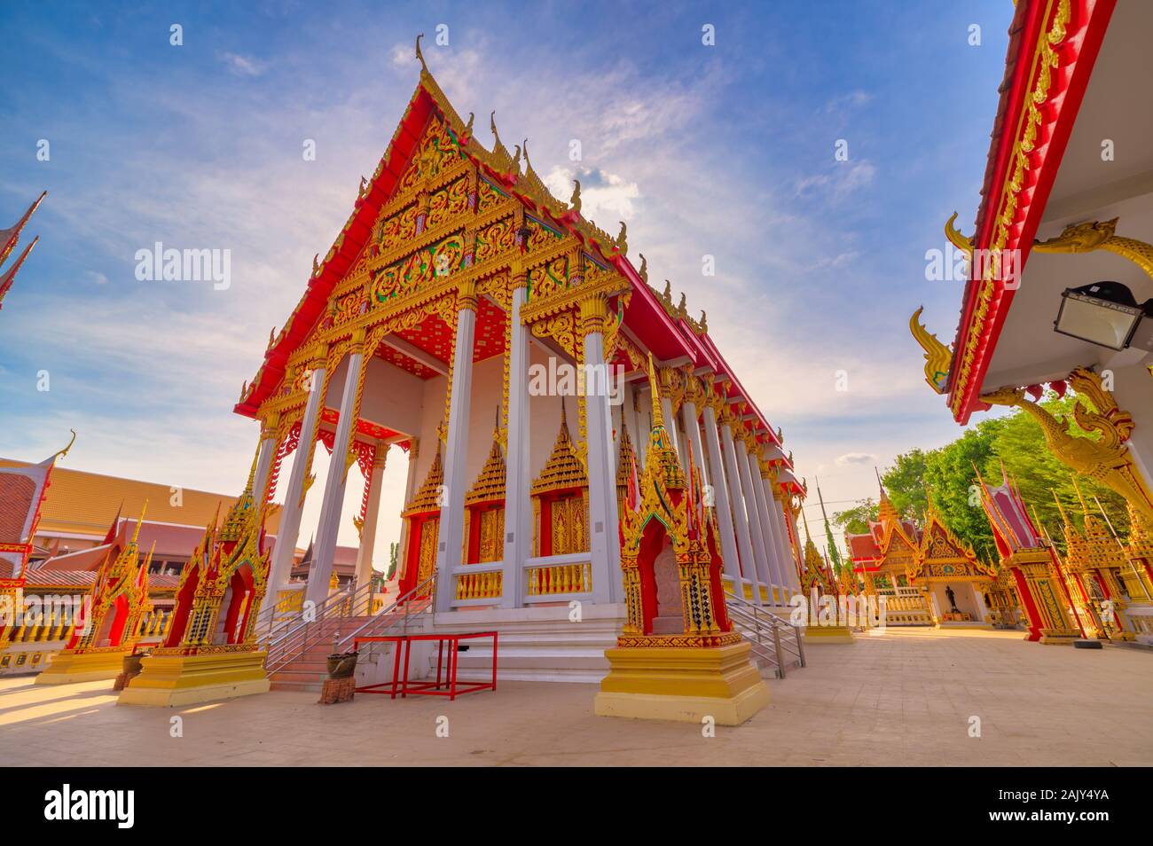 Pathum Thani District Pathum Thani Thailand January 2 Wat Sangsan Song San Temple Is A Temple That Many People Prefer To Make Merit Stock Photo Alamy