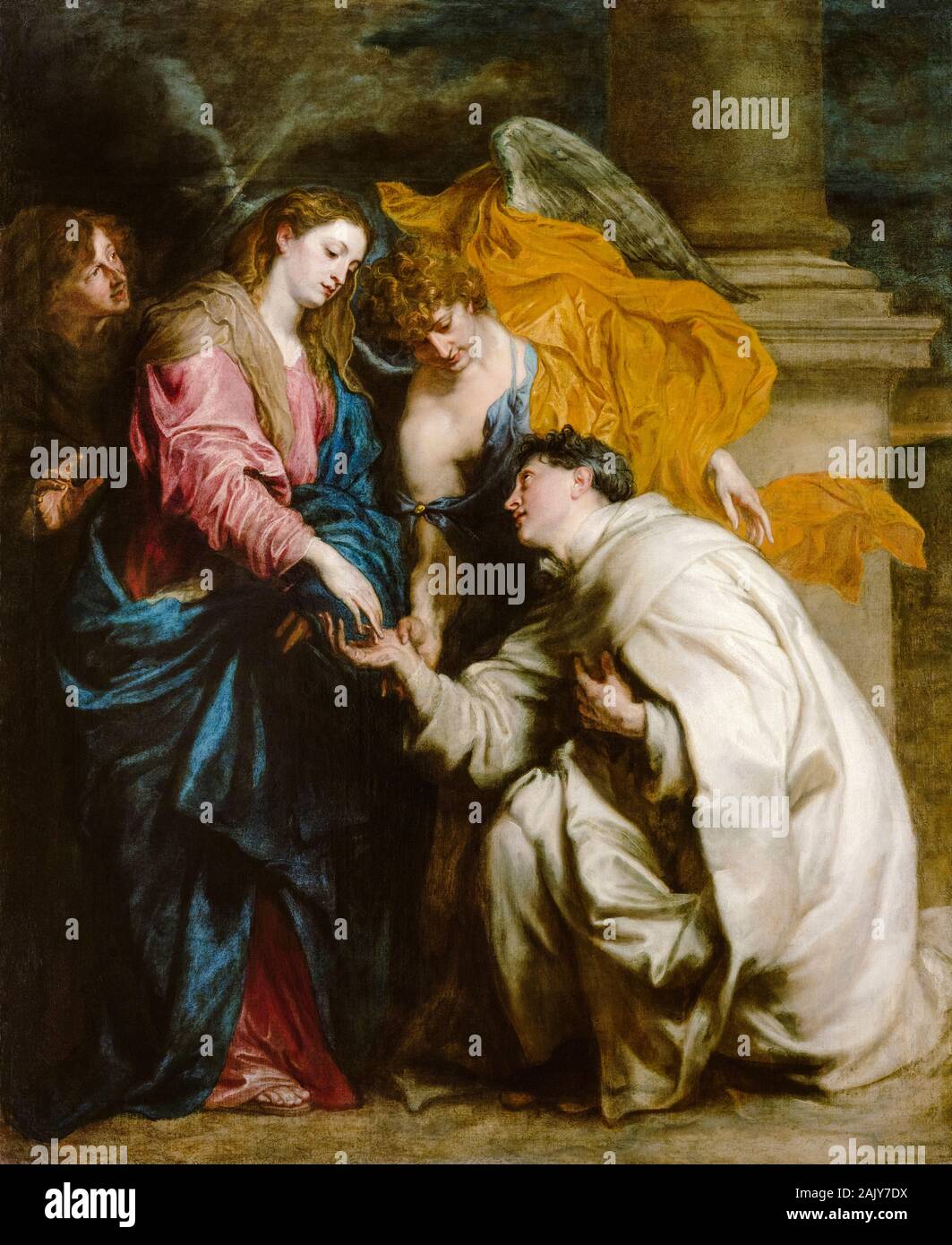 Anthony Van Dyck, painting, The Vision of the Blessed Hermann Joseph, 1629-1630 Stock Photo