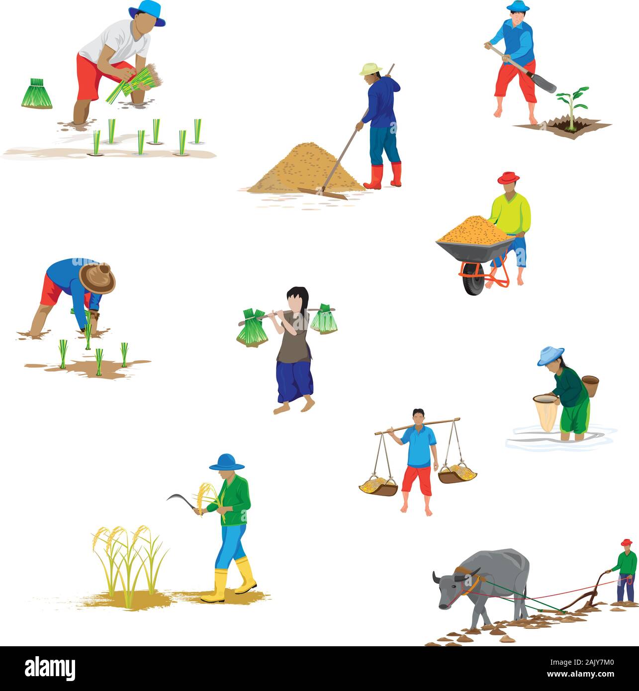farmer cartoon shape vector design Stock Vector Image & Art - Alamy
