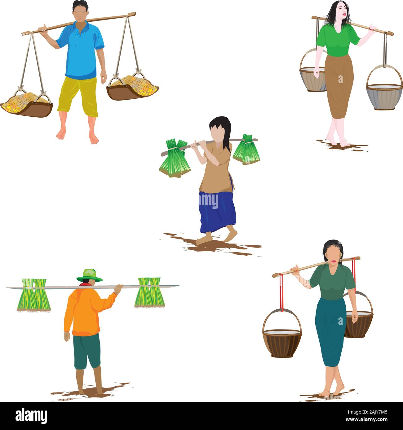 farmer cartoon shape vector design Stock Vector Image & Art - Alamy