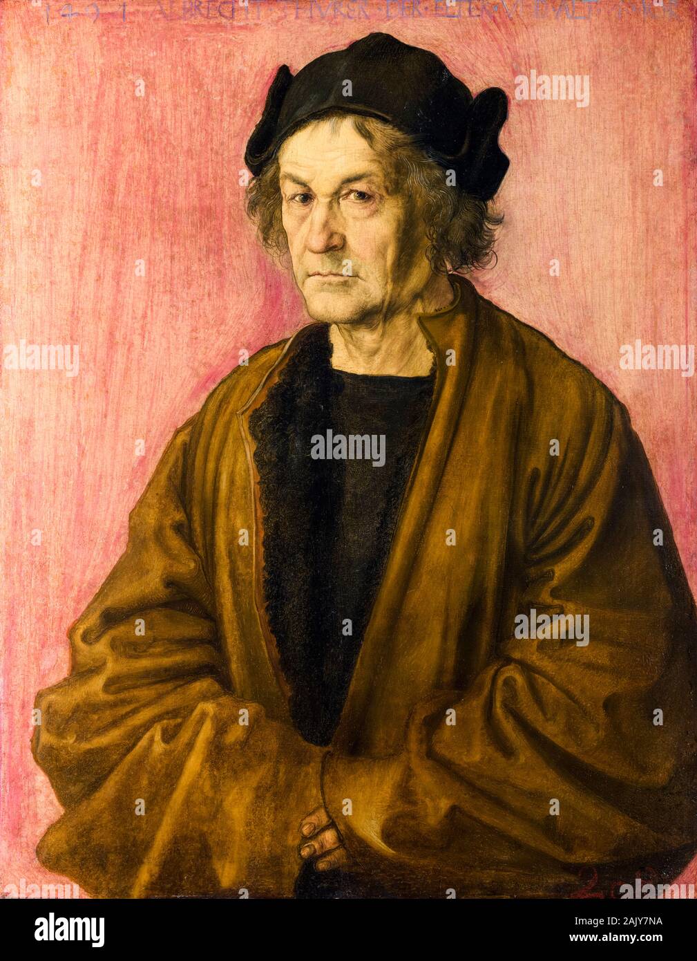 Albrecht Dürer, portrait painting, The Painter's Father, 1497 Stock Photo