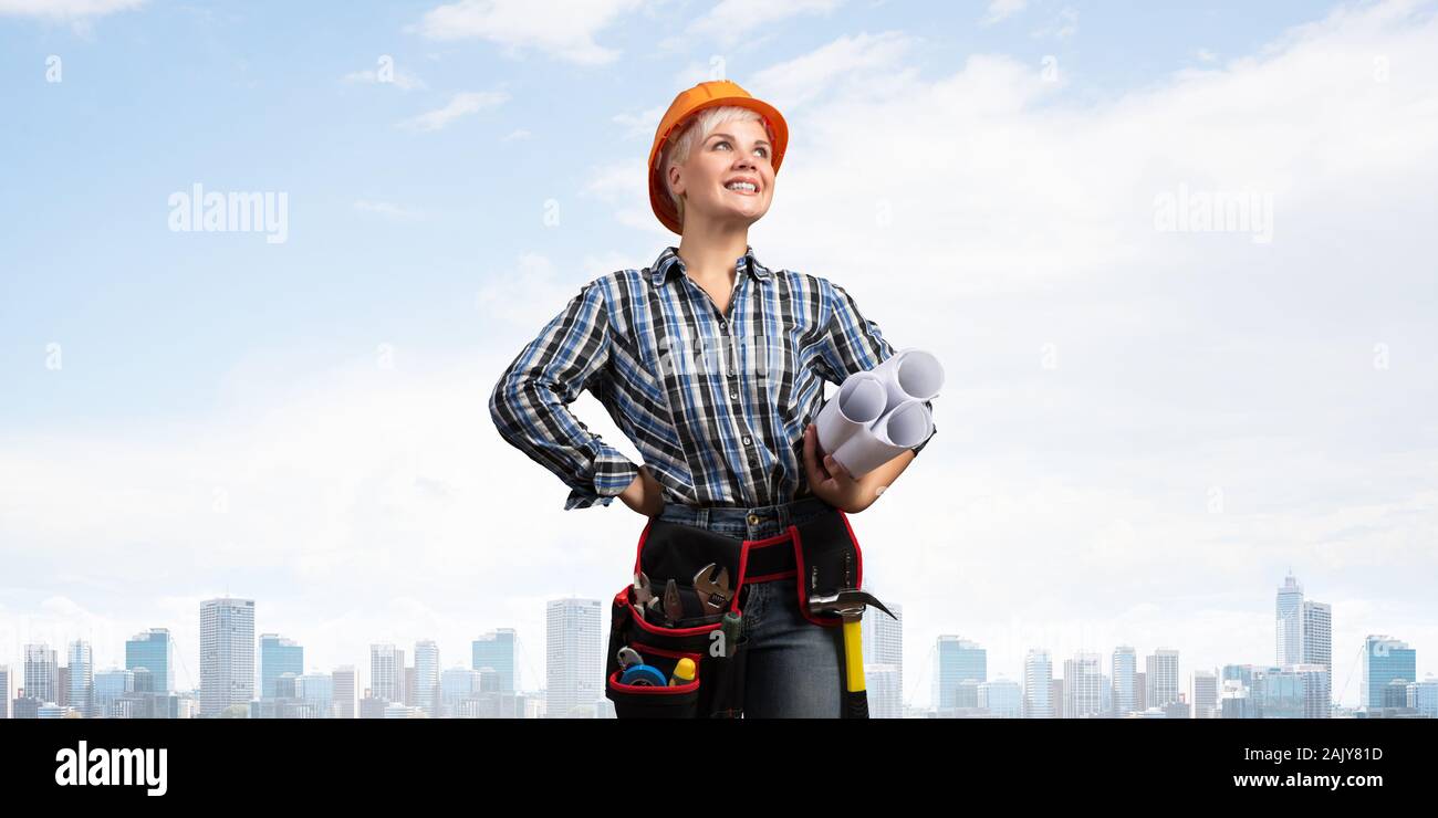 Portrait female engineer specialist hi-res stock photography and images ...