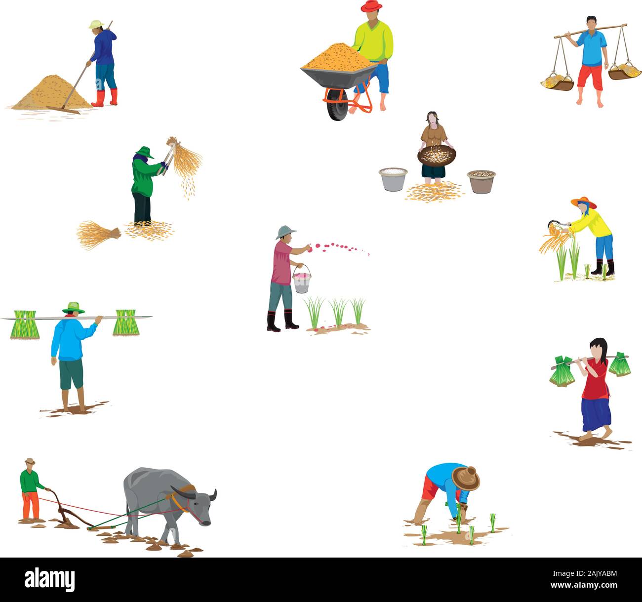 farmer cartoon shape vector design Stock Vector Image & Art - Alamy