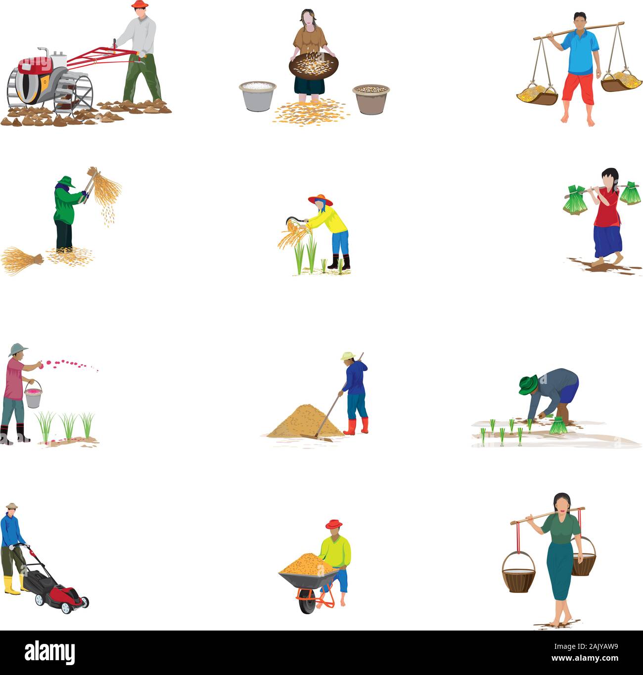 farmer cartoon shape vector design Stock Vector Image & Art - Alamy