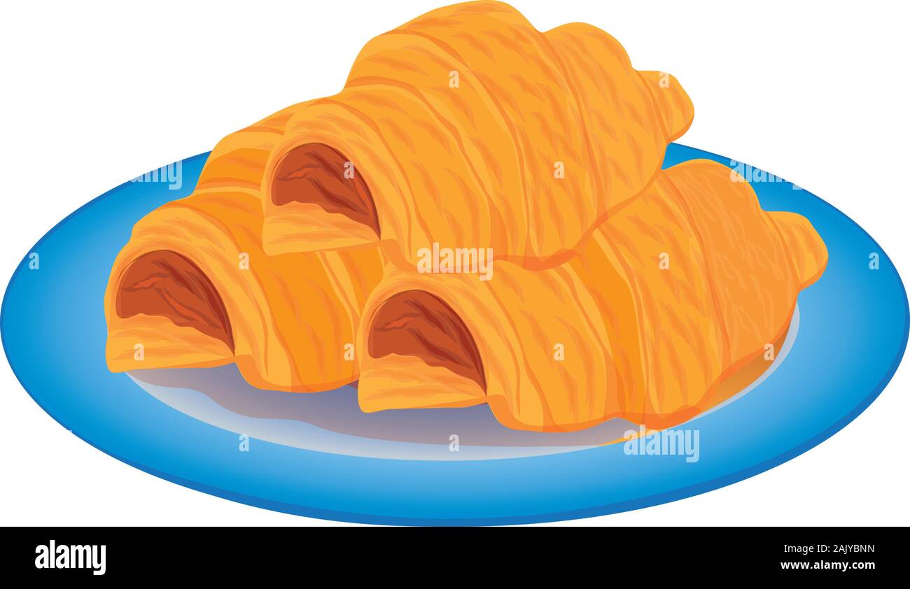 isolated croissant on white background vector design Stock Vector Image ...