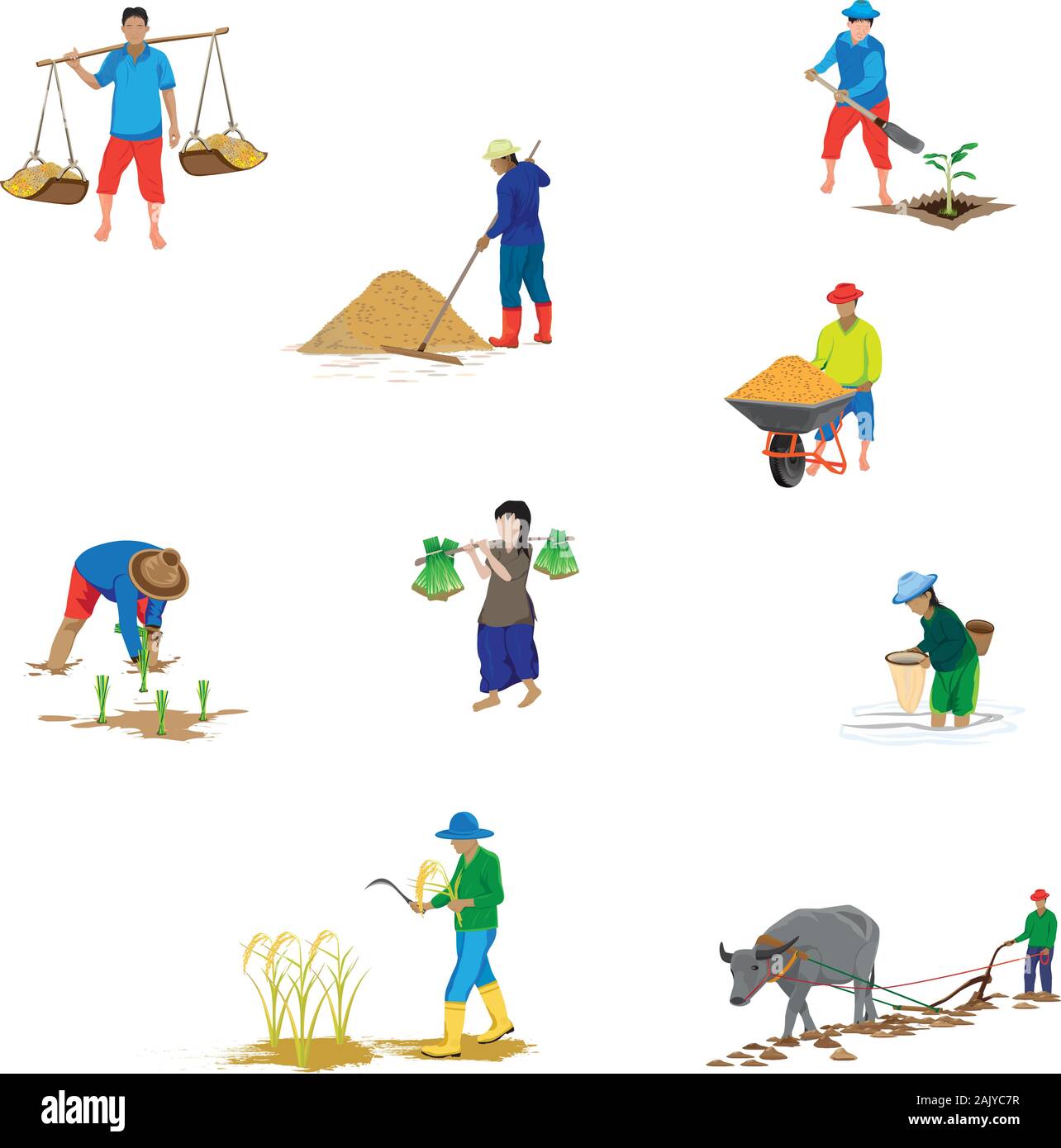 farmer cartoon shape vector design Stock Vector Image & Art - Alamy