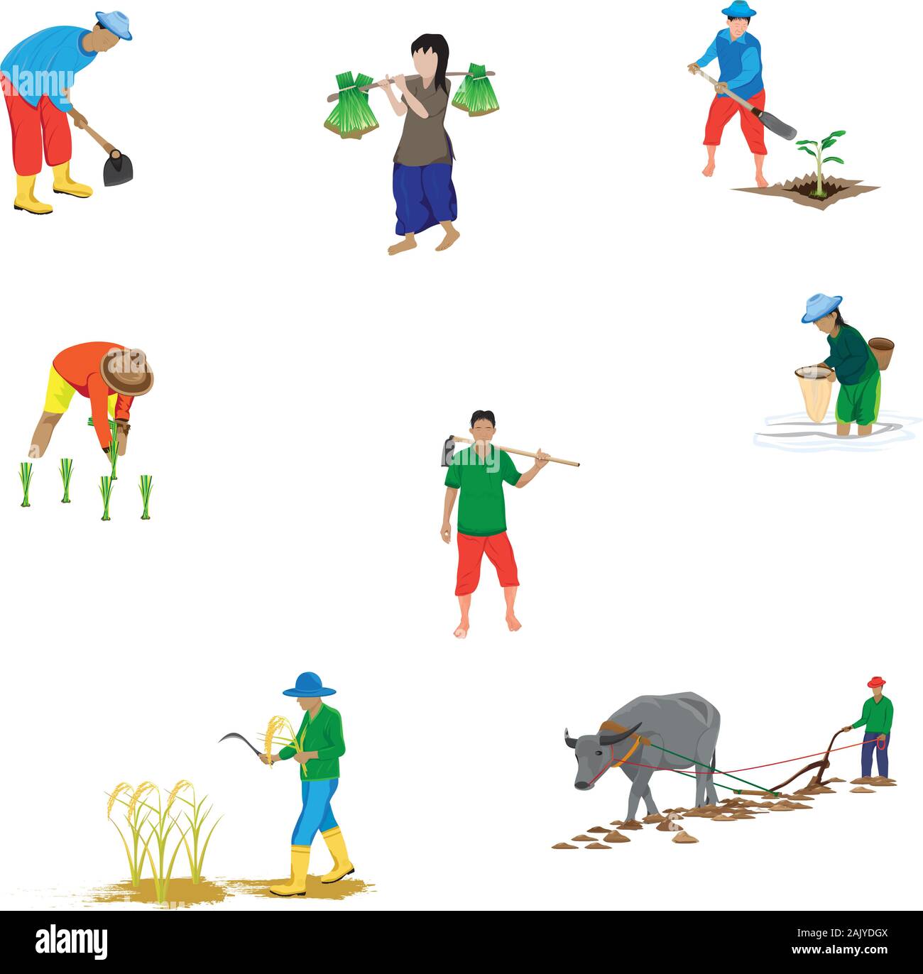 farmer cartoon shape vector design Stock Vector Image & Art - Alamy