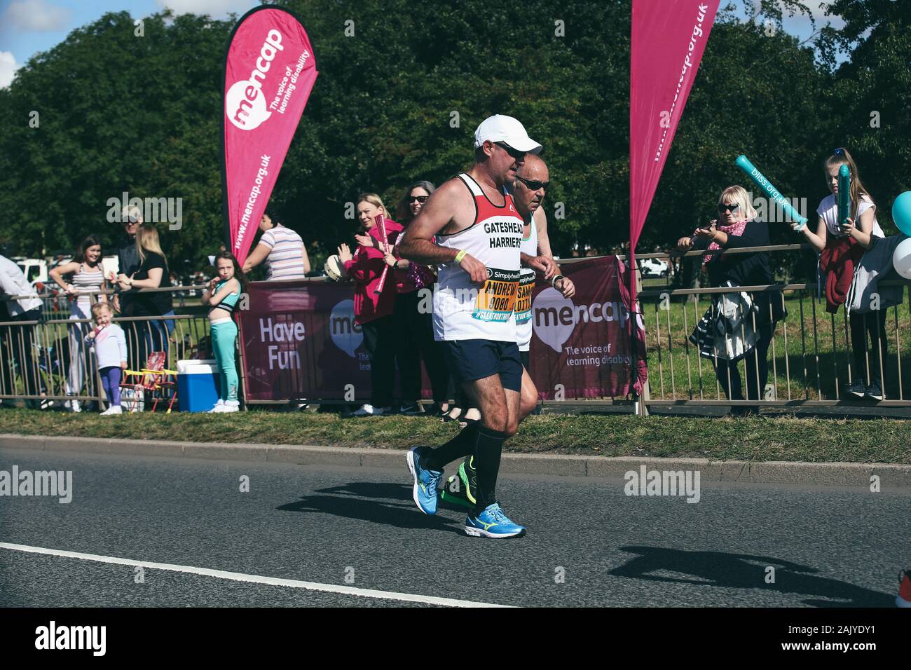 Gateshead/UK - 8th Sept 2019: Great North Run 2019 event photography marathon competitors Stock Photo