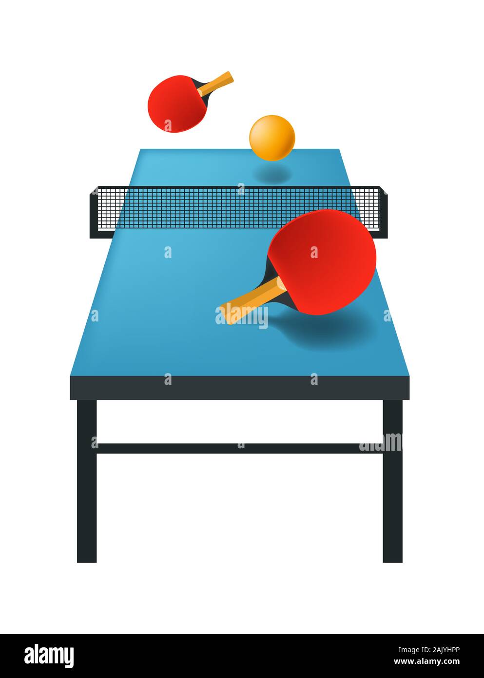 Pingpong or table tennis isolated icon, sport game equipment Stock Vector Image and Art