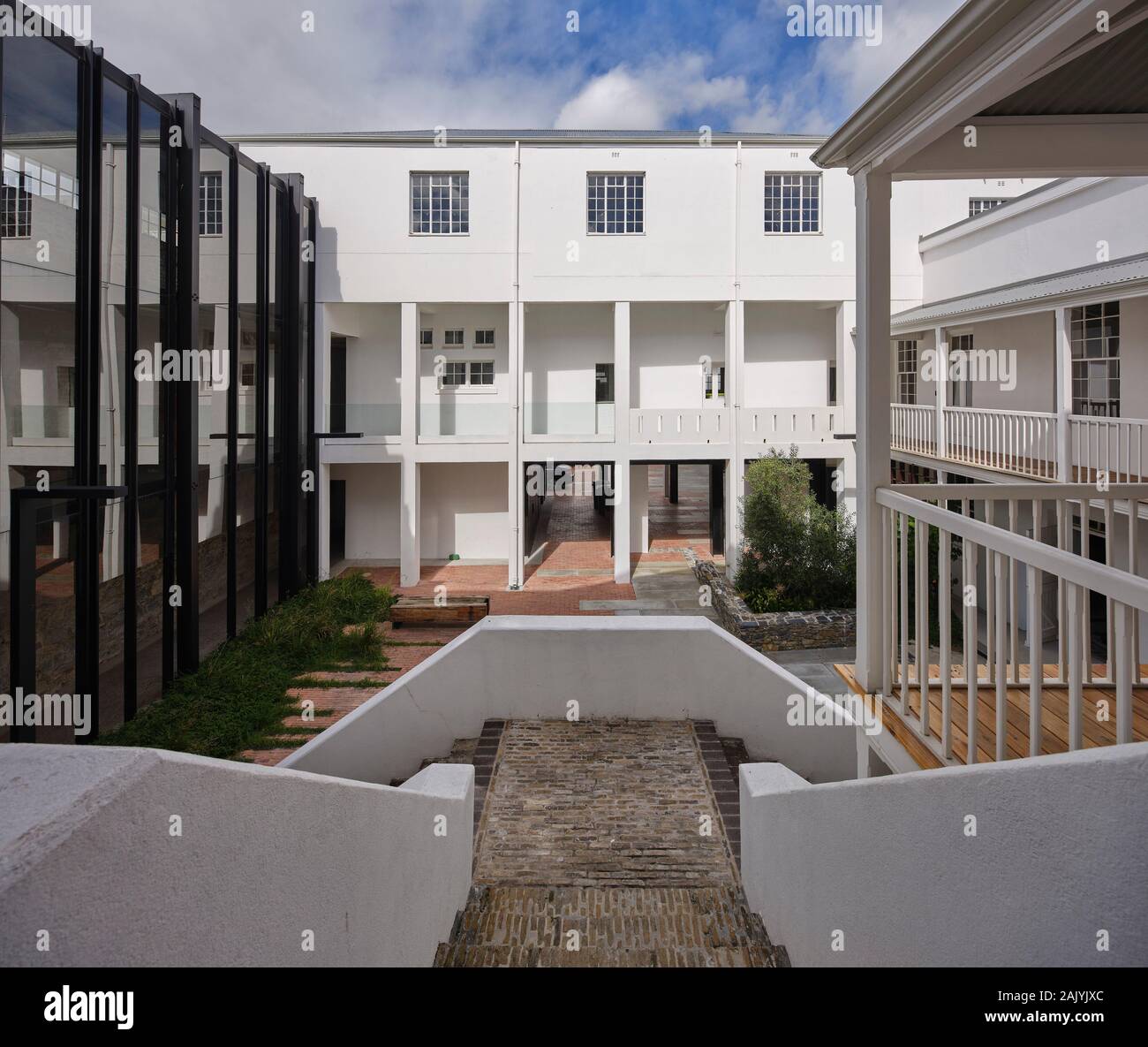Historic stairway and courtyard with back entrance. Desmond & Leah Tutu ...