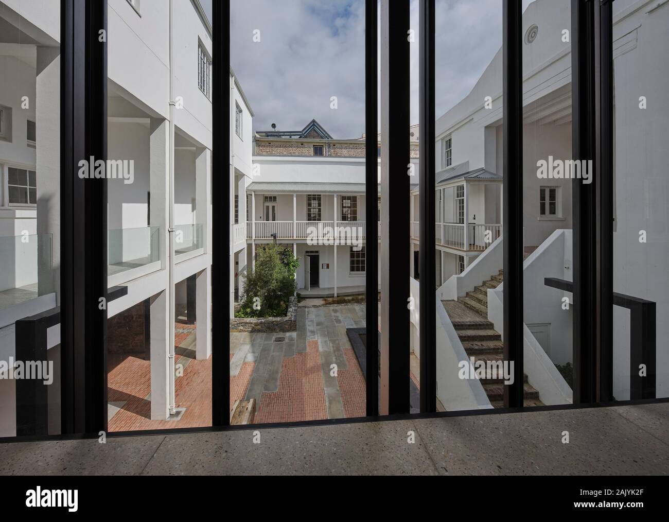 Elevated view across Old Granary's courtyard. Desmond & Leah Tutu ...
