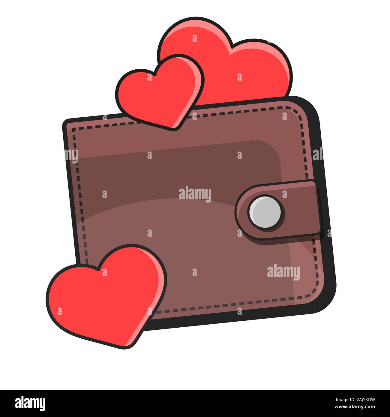 Valentine's Day Abstract Background With Cut Paper Heart. Vector Stock ...