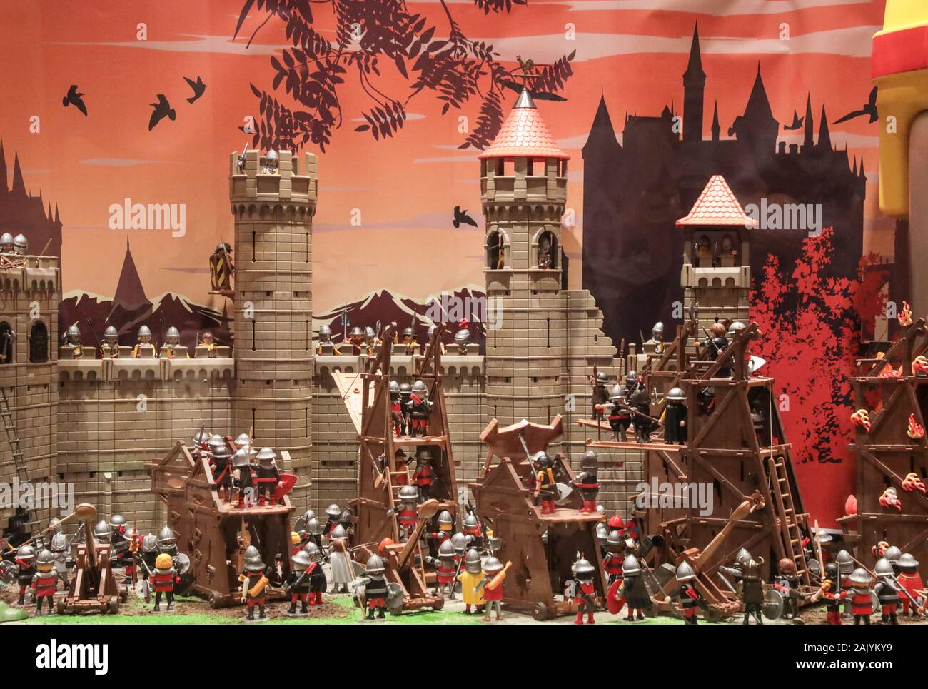 PLAYMOBIL EXHIBITION IN VERSAILLES , HOW TO SHOW THE HISTORY OF THE WORLD  Stock Photo - Alamy