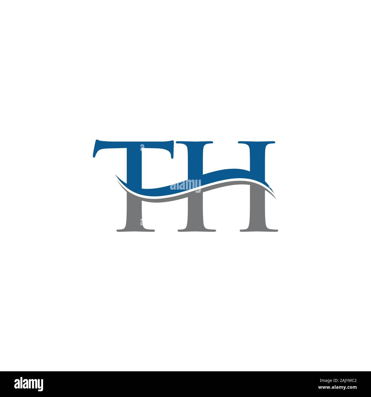Initial Letter TH Logo Design Vector Template. TH Letter Logo Design Stock Vector