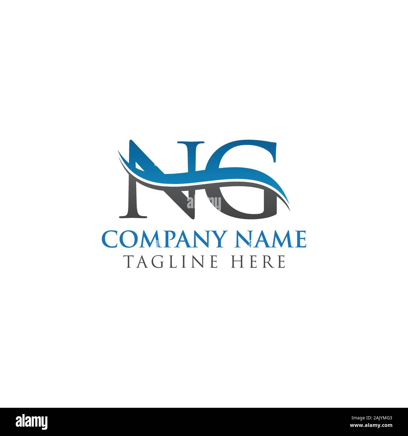 Initial Letter Ng Logo Design Vector Template Ng Letter Logo