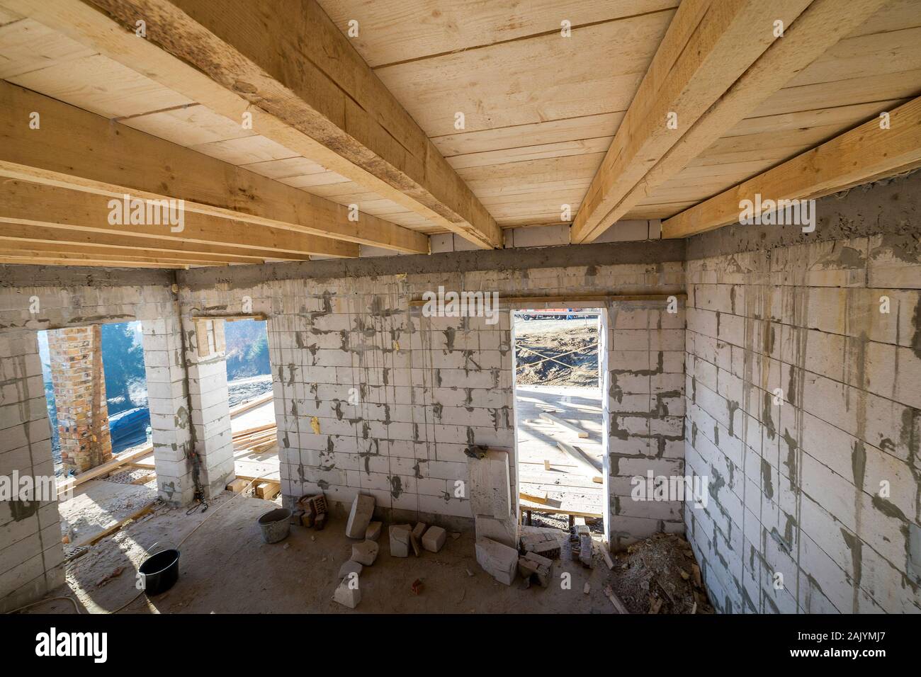 House Room Interior Under Construction And Renovation Energy