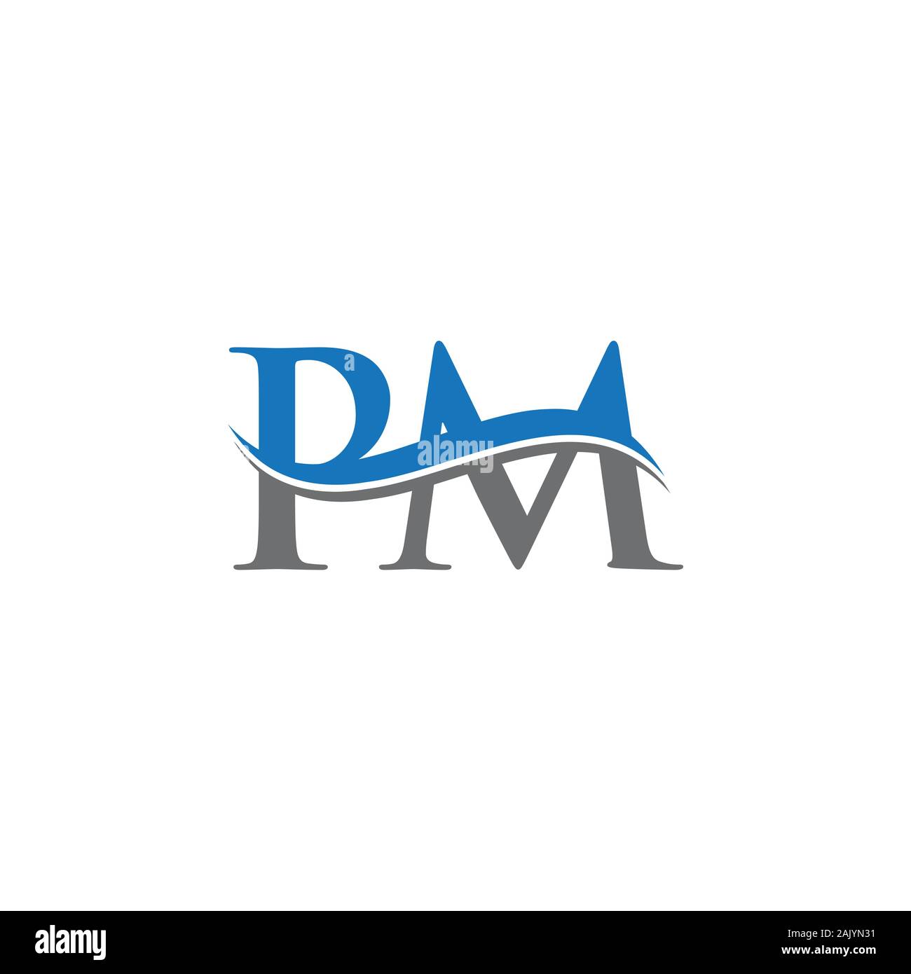 Premium Vector  Initial letter pm logo design vector