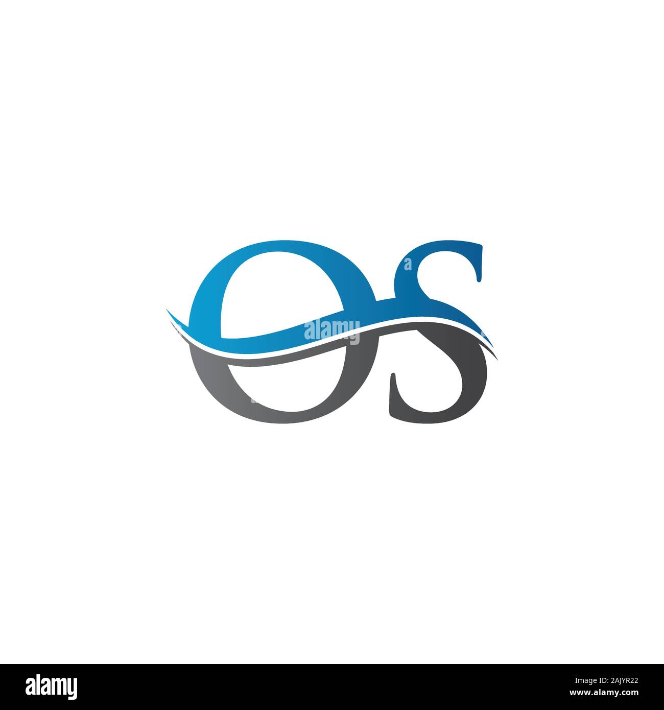 Initial Letter OS Logo Design Vector Template. OS Letter Logo Design Stock Vector