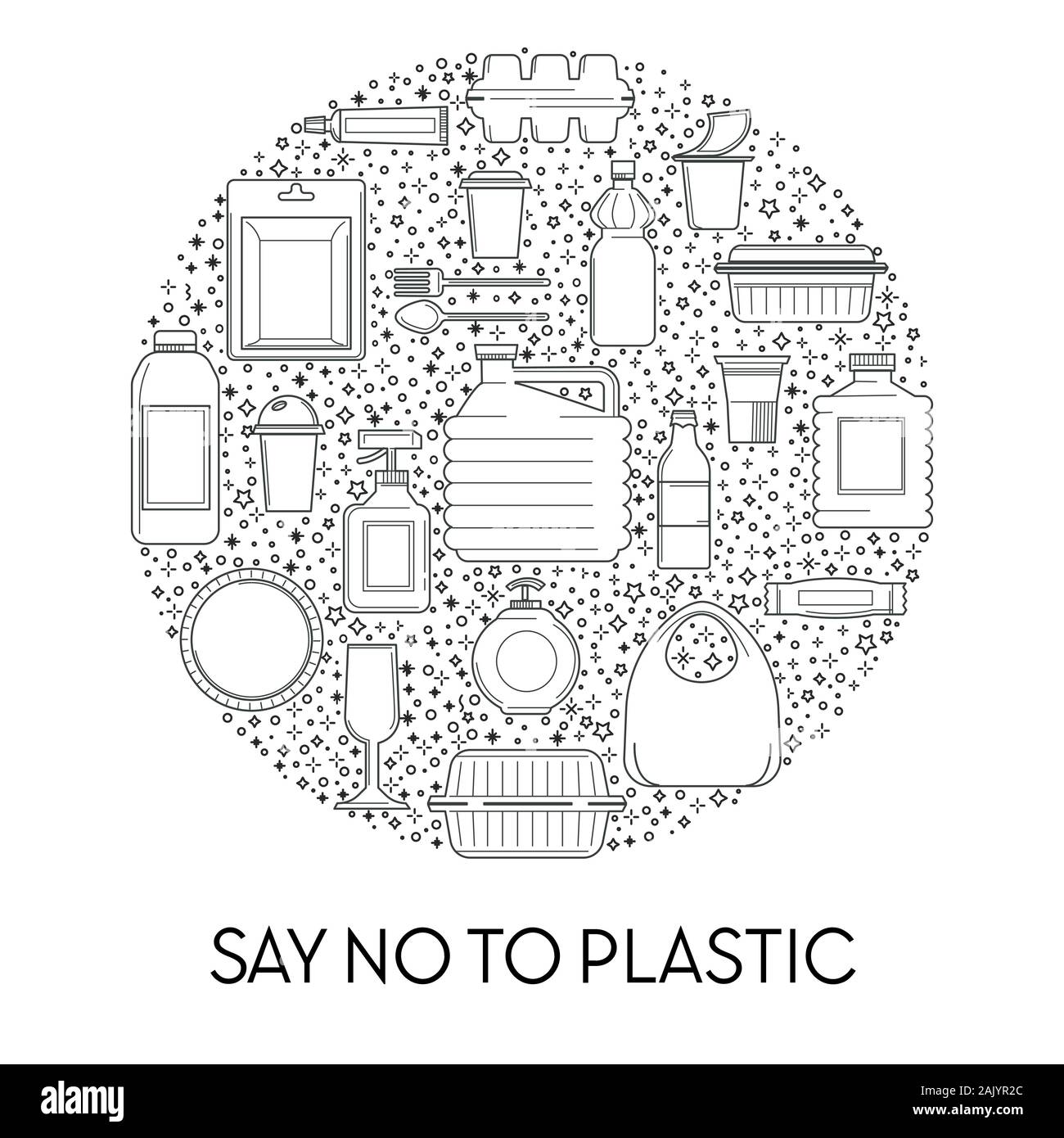 Plastic disposable plate Stock Vector Images Alamy