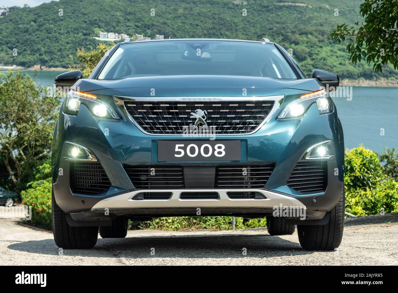 Hong Kong, China July, 2019 : Peugeot 5008 Test Drive Day on Sept 11 2019 in Hong Kong. Stock Photo