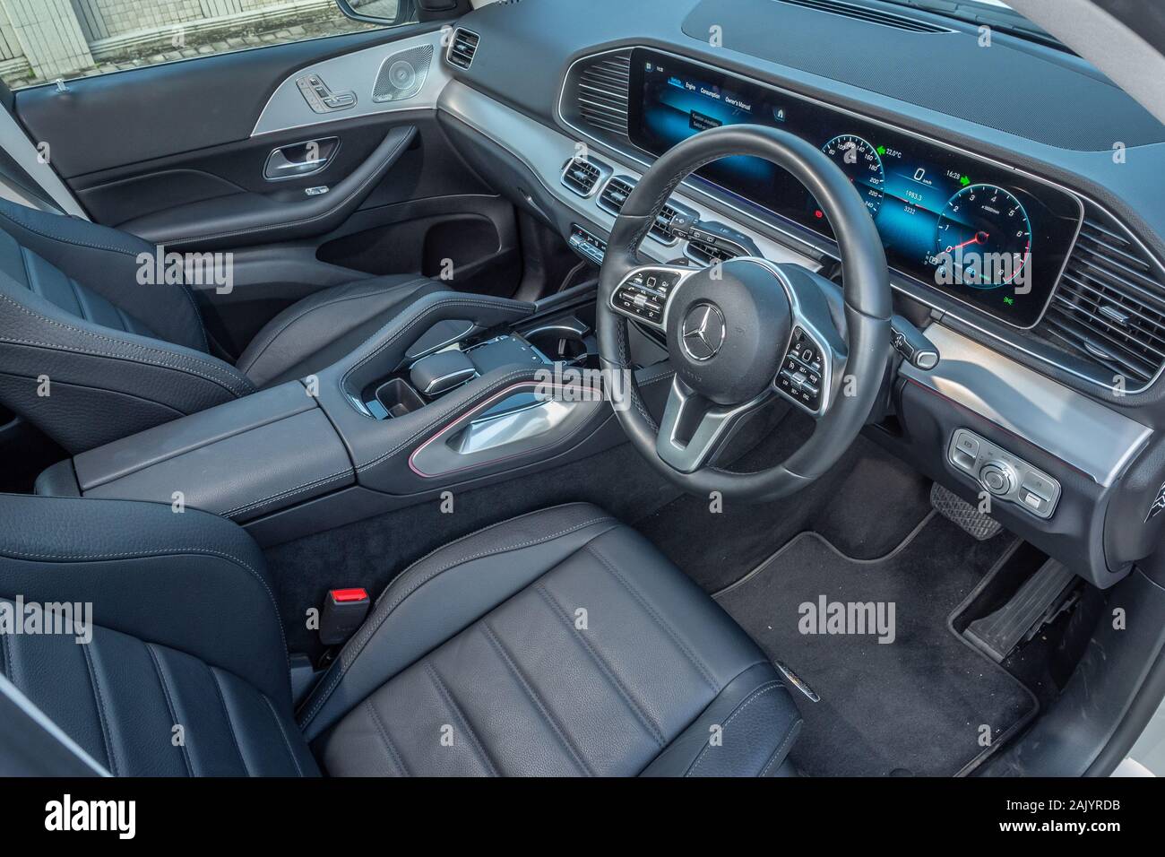 Hong Kong, China Oct, 2019 : Mercedes-Benz GLE Interior on Oct 15 2019 in  Hong Kong Stock Photo - Alamy