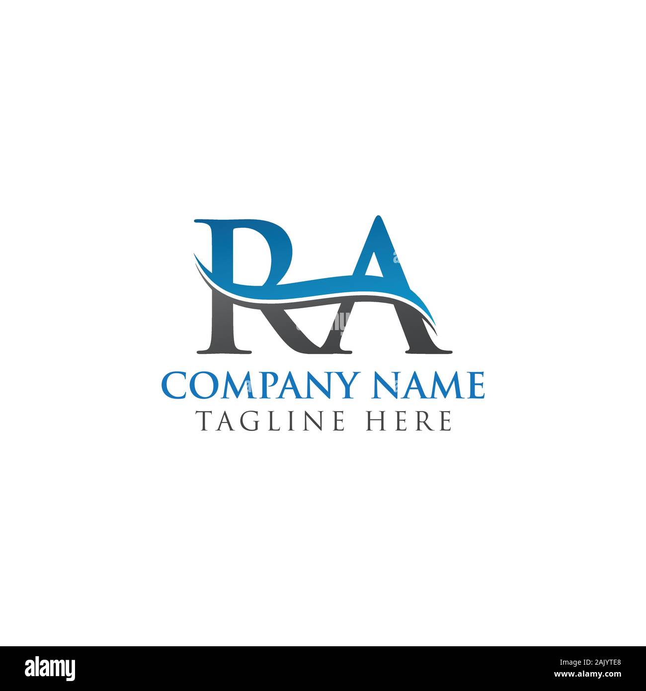 Initial Letter RA Logo Design Vector Template. RA Letter Logo Design