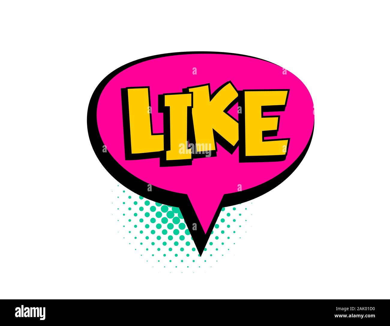 Loke speech bubble pop art comic text Stock Vector