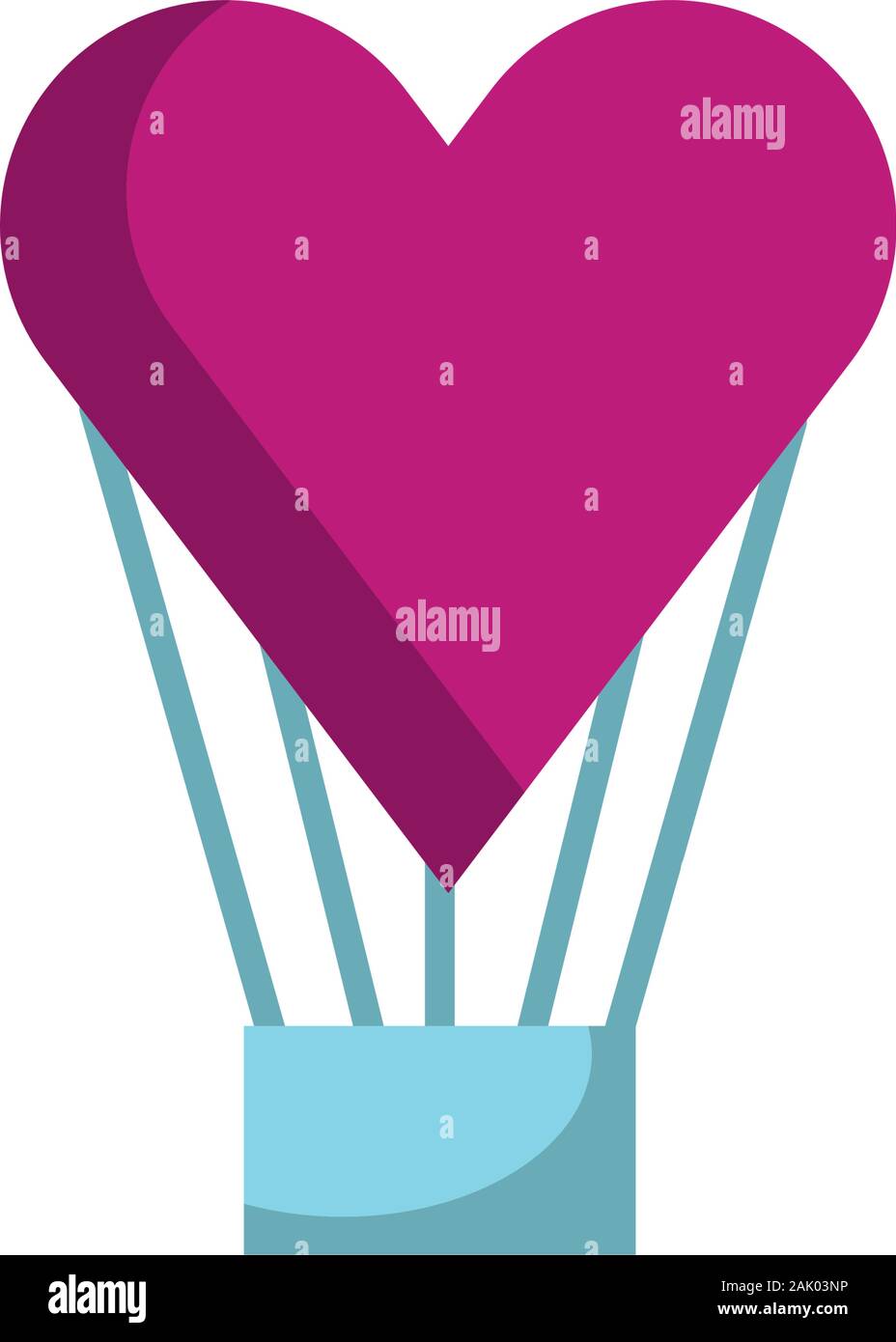 happy valentines day balloon air hot heart Stock Vector Image & Art - Alamy